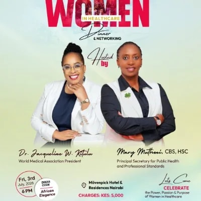 Women in Healthcare Dinner poster